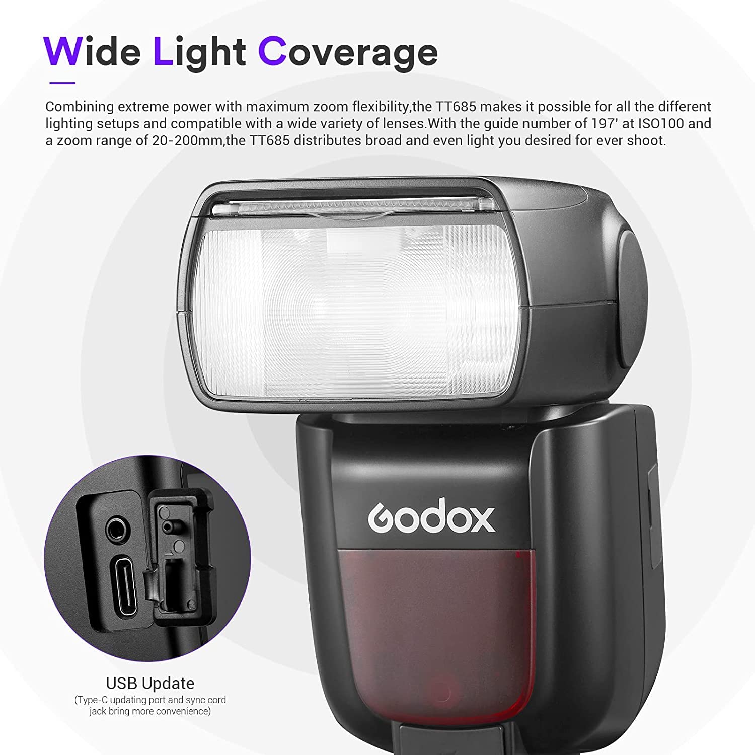 Godox TT685IIC Flash Speedlite Dedicado para câmeras Canon